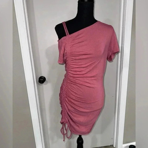 2/$10 CBRAND A Little Less Talking Dress - Rose - Picture 2 of 3